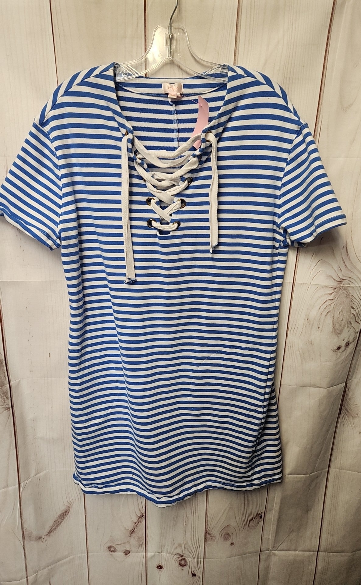 Persifor Women's Size XL White & Blue Cover-Up