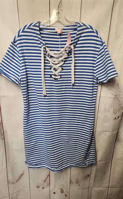 Persifor Women's Size XL White & Blue Cover-Up