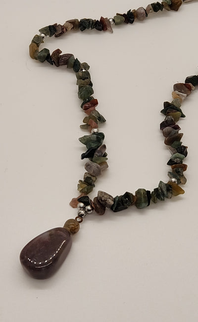 Multi-Color Stone Necklace