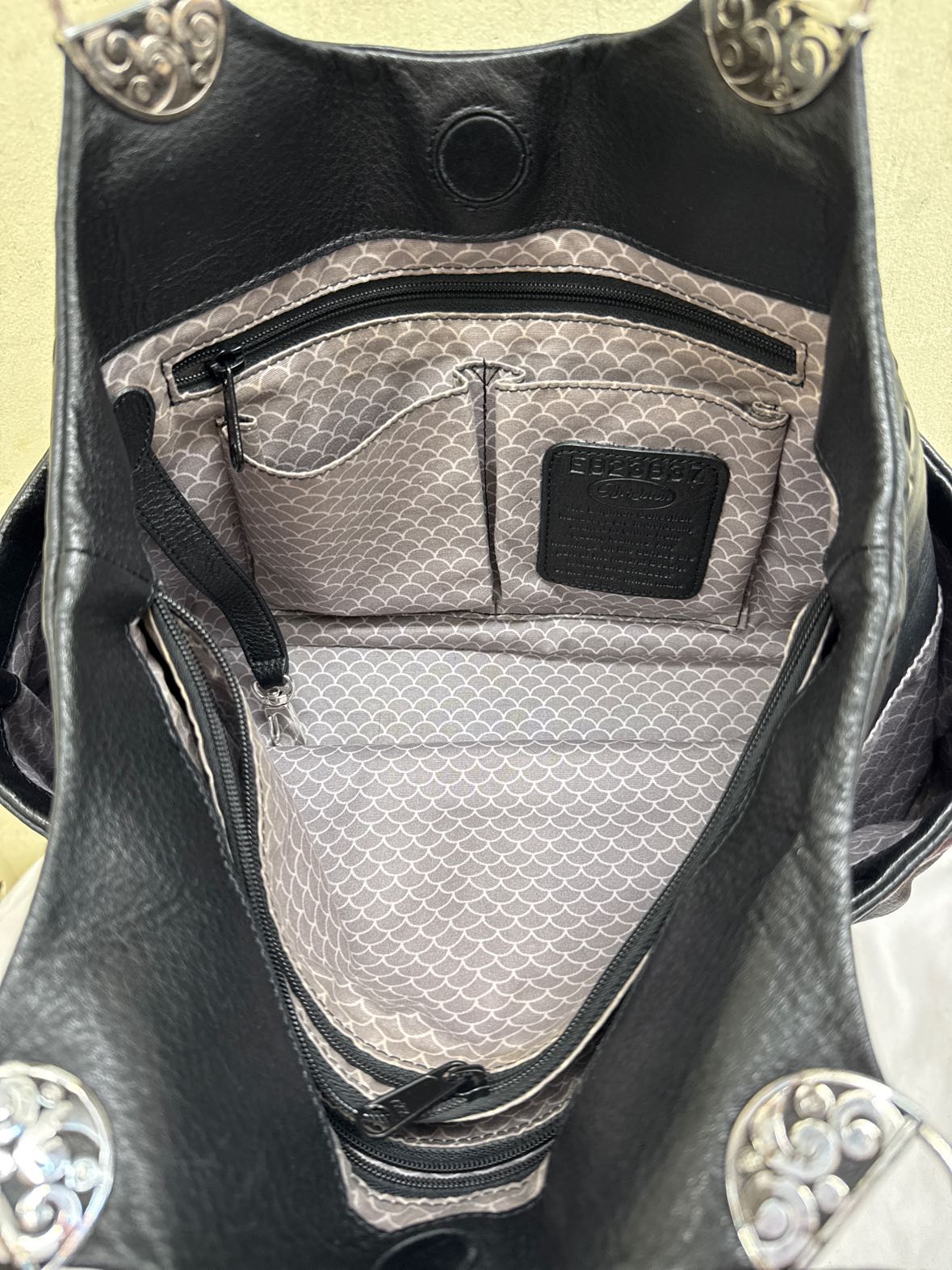 Brighton E823837 Black Leather Purse Bag