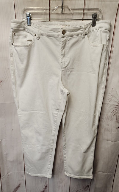 Chico's Women's Size 2.5 = US 14 White Pants Crop