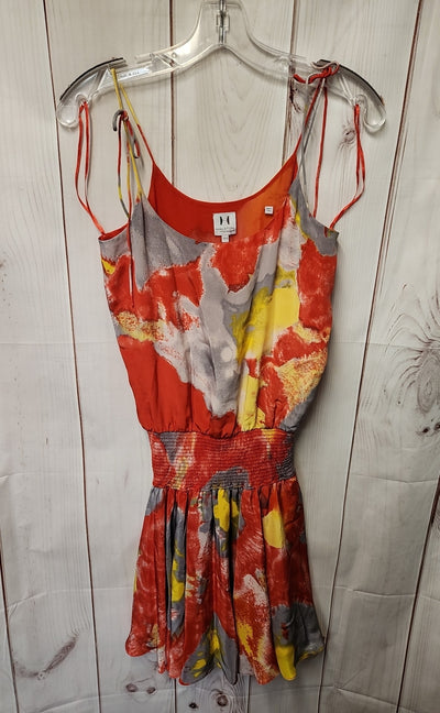 Halston Heritage Women's Size XXS Red Floral Dress