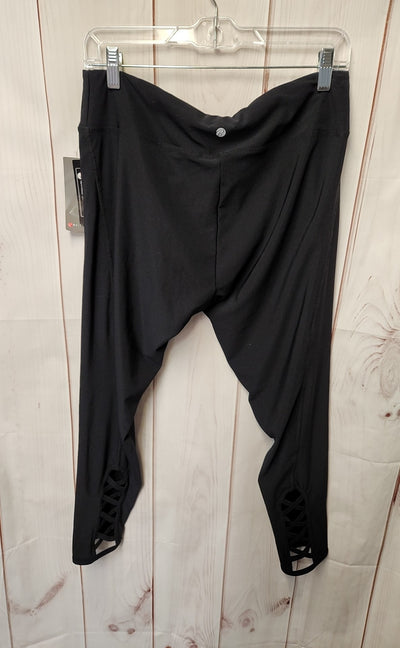 NWT Bally Women's Size XL Black Leggings