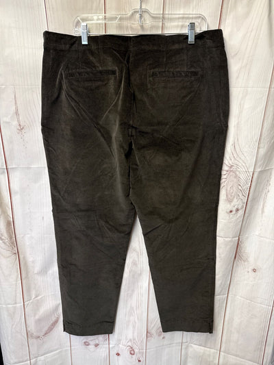 J Jill Women's Size 18 Brown Corduroy Pants