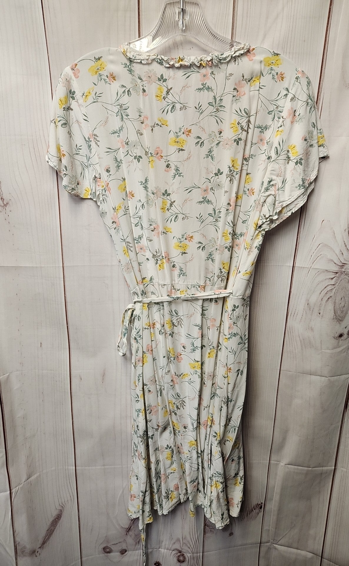 Loft Women's Size 10 Petite White Floral Dress