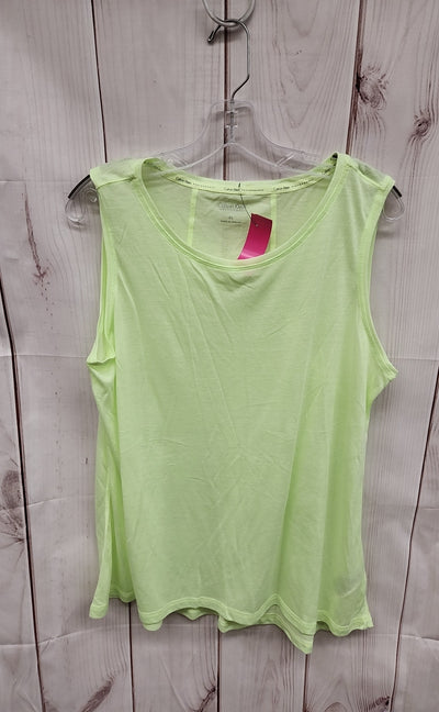 Calvin Klein Women's Size XL Lime Green Sleeveless Top