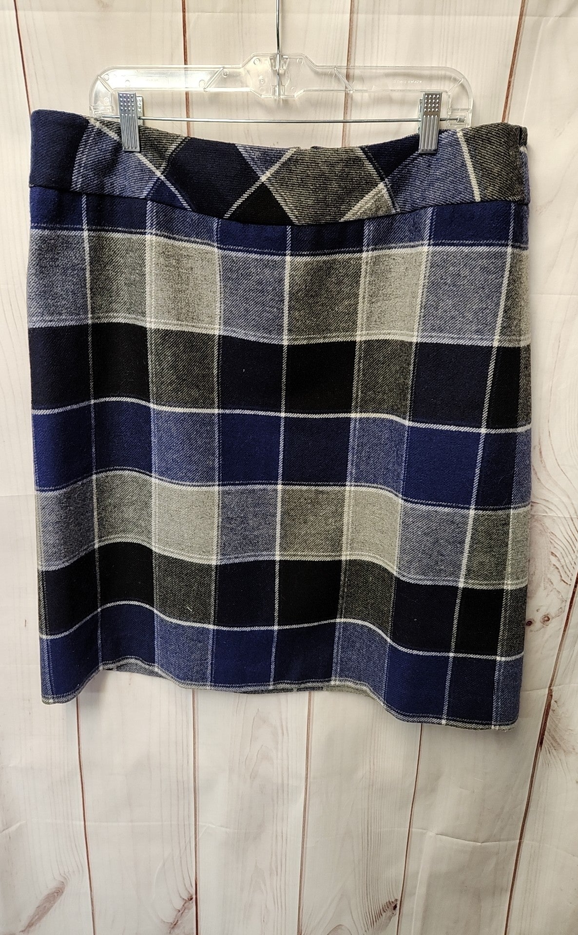 Talbots Women's Size 16 Blue & Gray Skirt