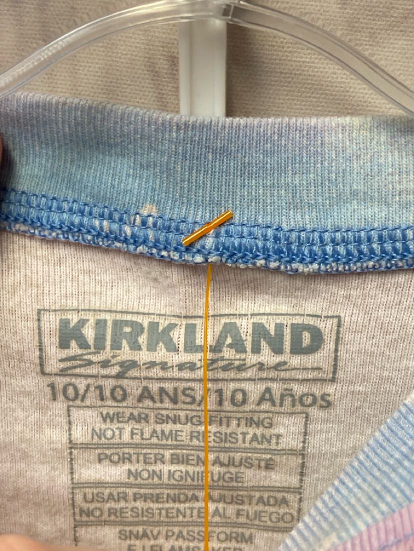 Kirkland Girl's Size 10 Blue & Pink Pajamas