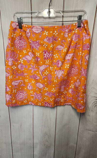 Lilly Pulitzer Women's Size 10 Orange Skirt