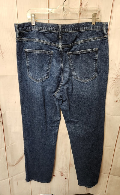Universal Thread Women's Size 33 (15-16) Blue Jeans High Rise 90s Straight