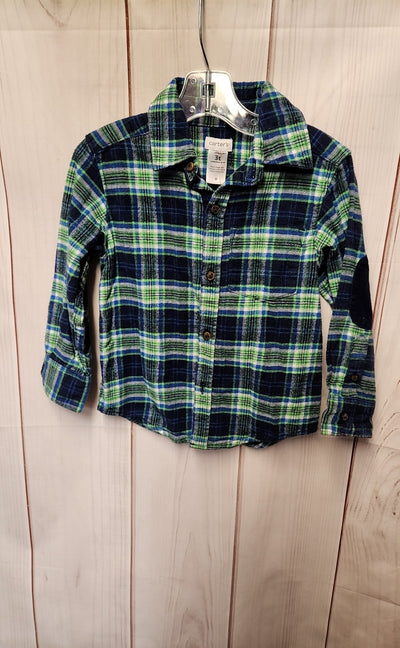 Carters Boy's Size 3 Blue Shirt