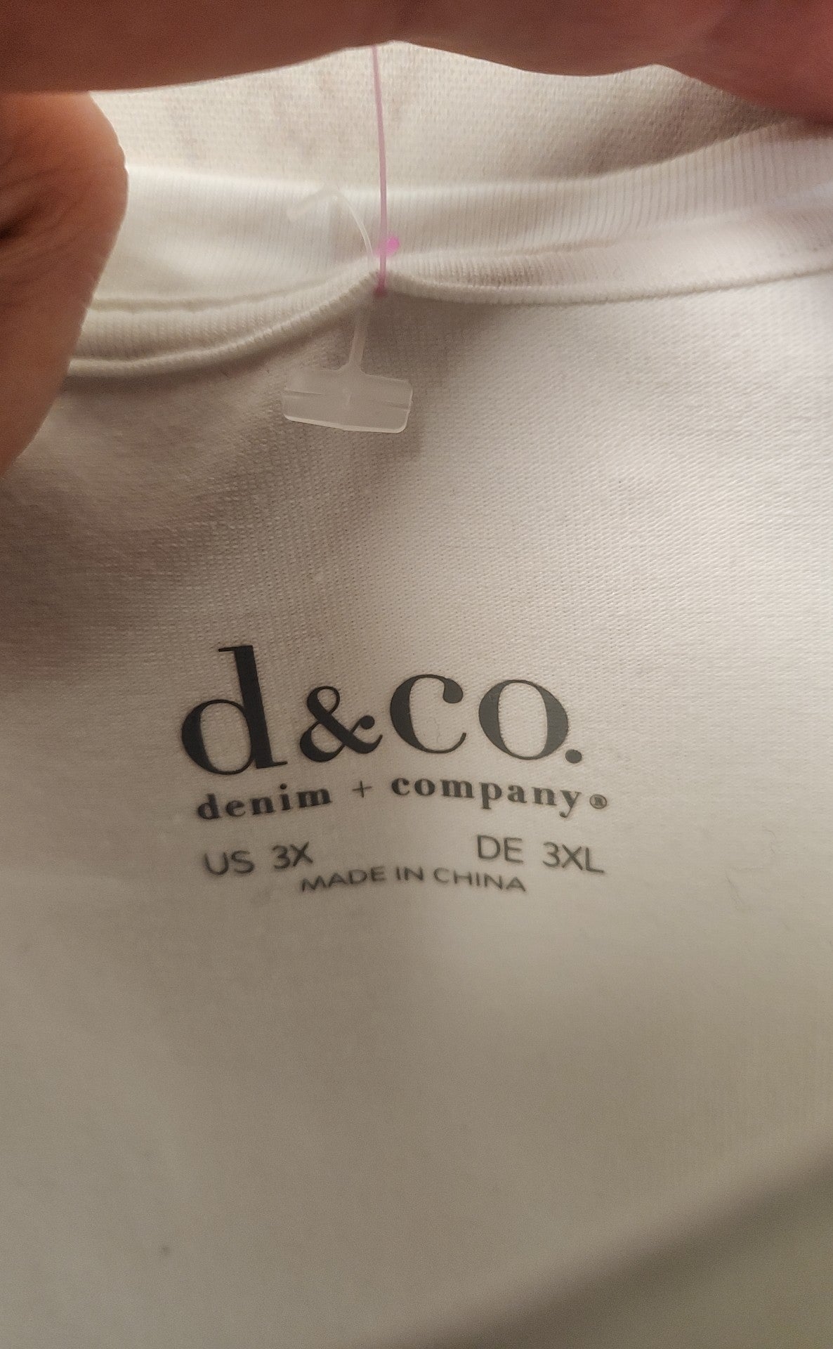 D & Co Women's Size 3X White Dress