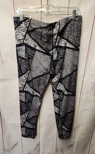 Hue Women's Size XL Gray Animal Print Leggings