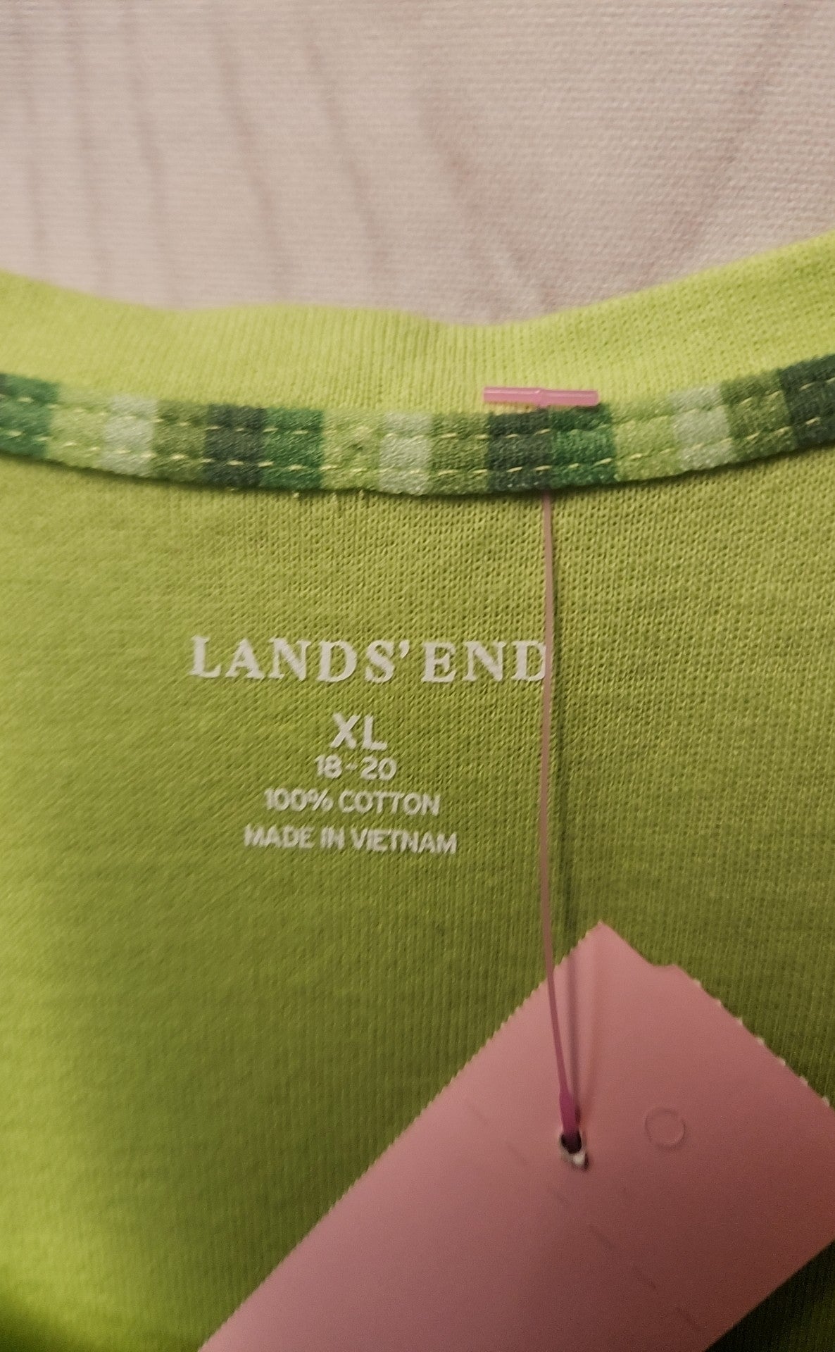Lands End Women's Size XL Green Sleeveless Top