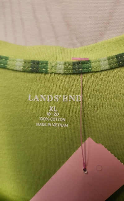Lands End Women's Size XL Green Sleeveless Top