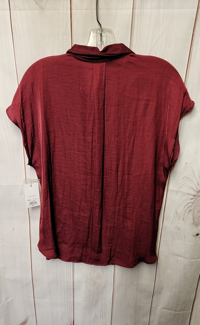 NWT Nine West Women's Size M Red Short Sleeve Top