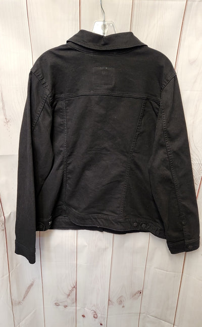 NWT Levis Women's Size 2X Black Denim Jacket