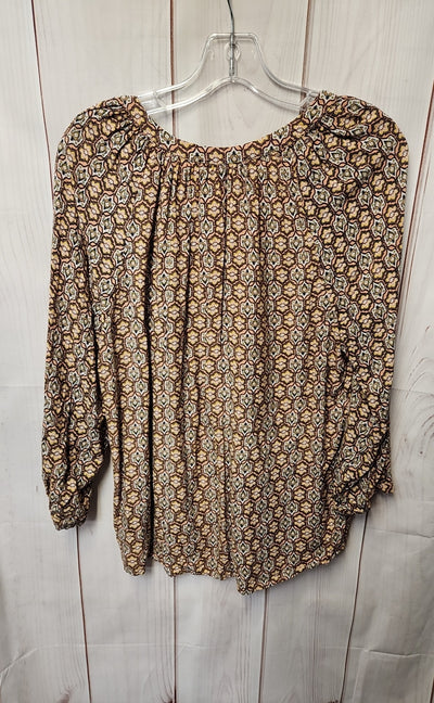 Ava Christine Women's Size L Peach Long Sleeve Top