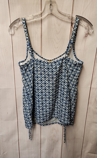 Panache Swim Women's Size 38E Blue Swim Top