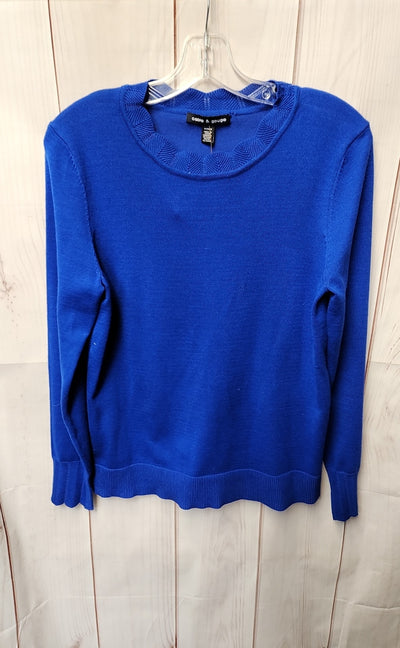 Cable & Gauge Women's Size M Blue Sweater