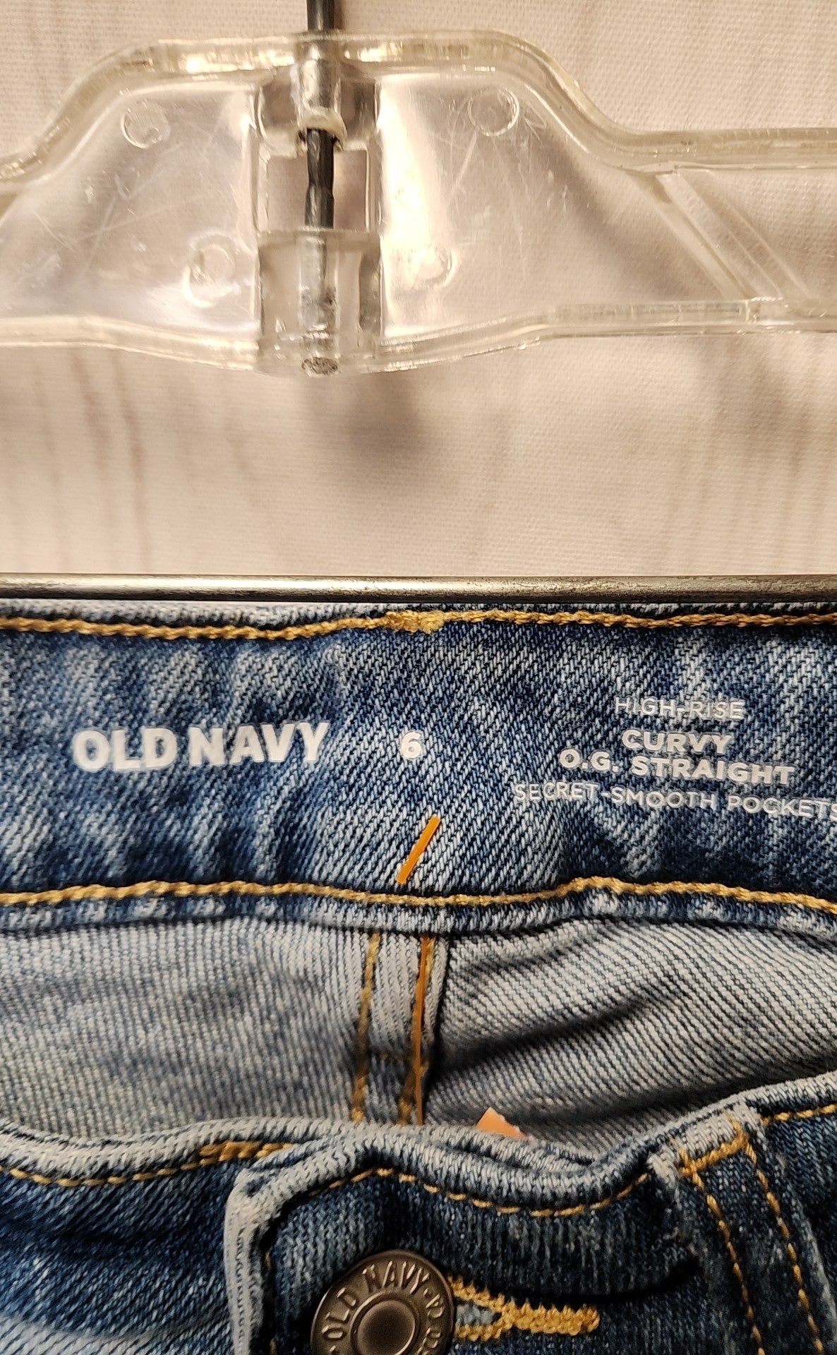 Old Navy Women's Size 28 (5-6) Blue Jeans High Rise Curvy O.G. Straight