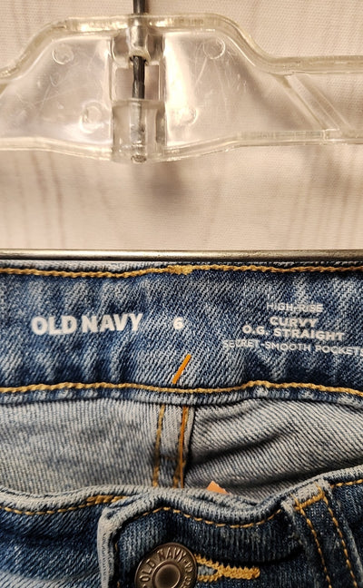 Old Navy Women's Size 28 (5-6) Blue Jeans High Rise Curvy O.G. Straight