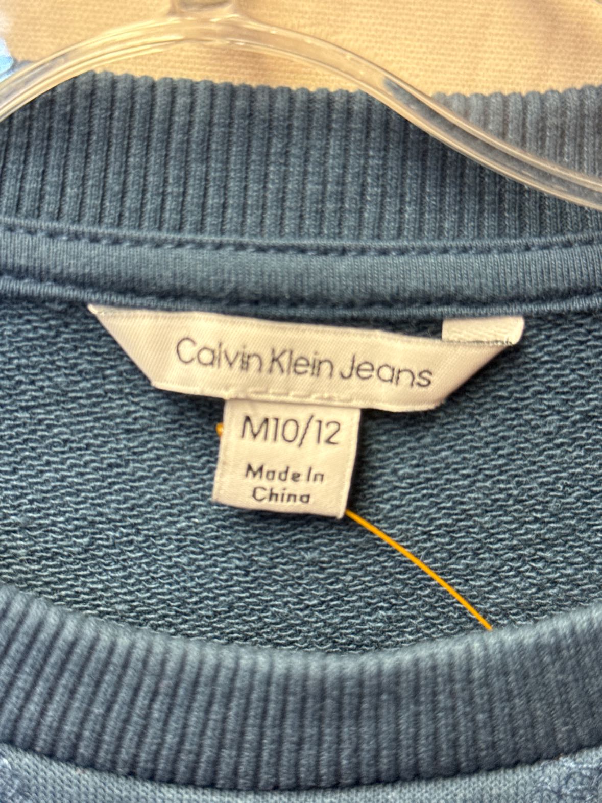 Calvin Klein Boy's Size 10/12 Blue Sweatshirt