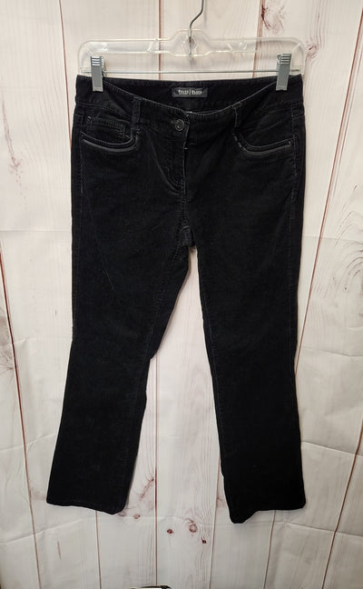 White House Black Market Women's Size 0 short Black Corduroy Pants Sleek Boot