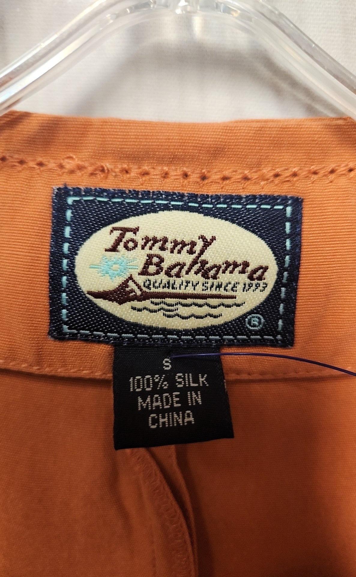 Tommy Bahama Women's Size S Orange Silk Vest