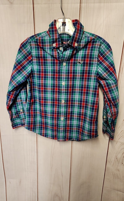Vineyard Vines Boy's Size 2 Blue Shirt