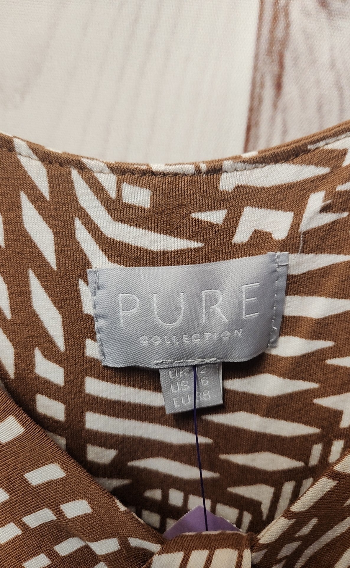 Pure Collection Women's Size 6 Brown Dress