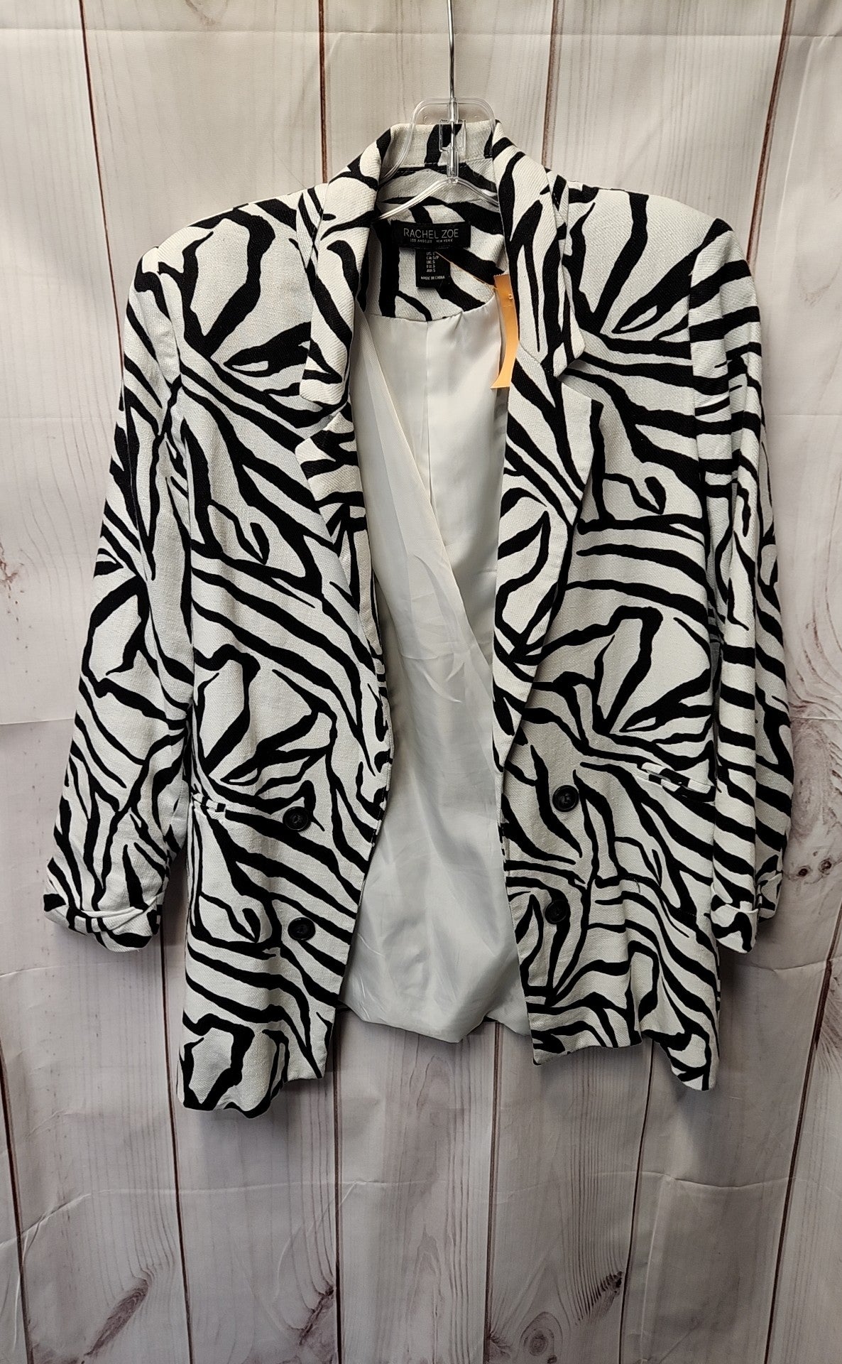 Rachel Zoe Women's Size S White & Black Blazer