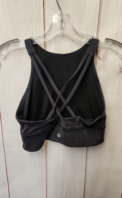 Lululemon Women's Size 6 Black Sports Bra