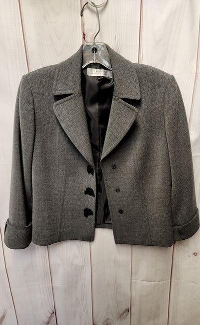 Tahari Women's Size 2 Gray Blazer