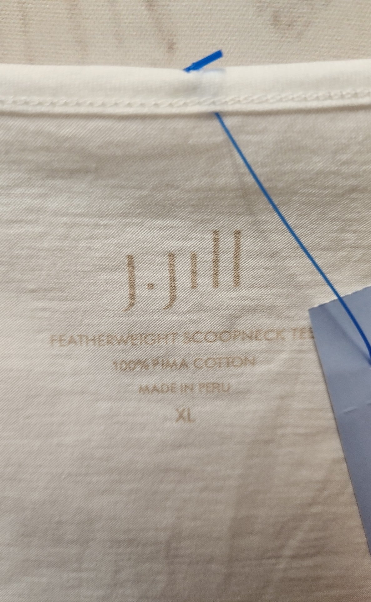 J Jill Women's Size XL White Long Sleeve Top