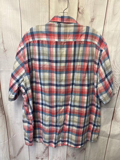 Tasso Elba Men's Size XXL Red & Blue Shirt