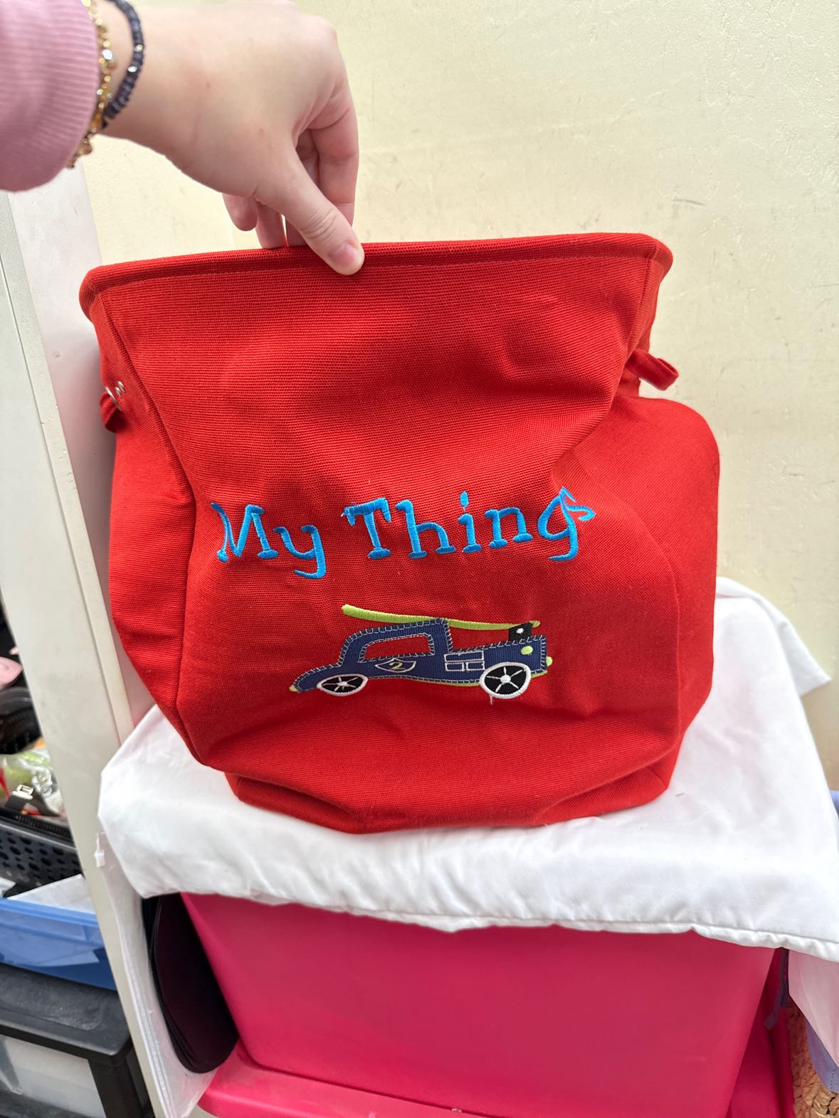 Red Laundry Basket