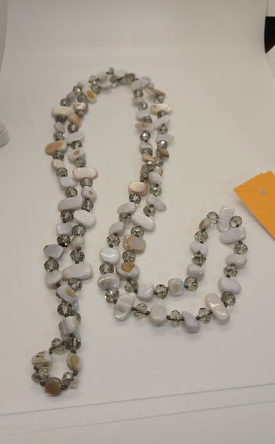 White Beaded Necklace