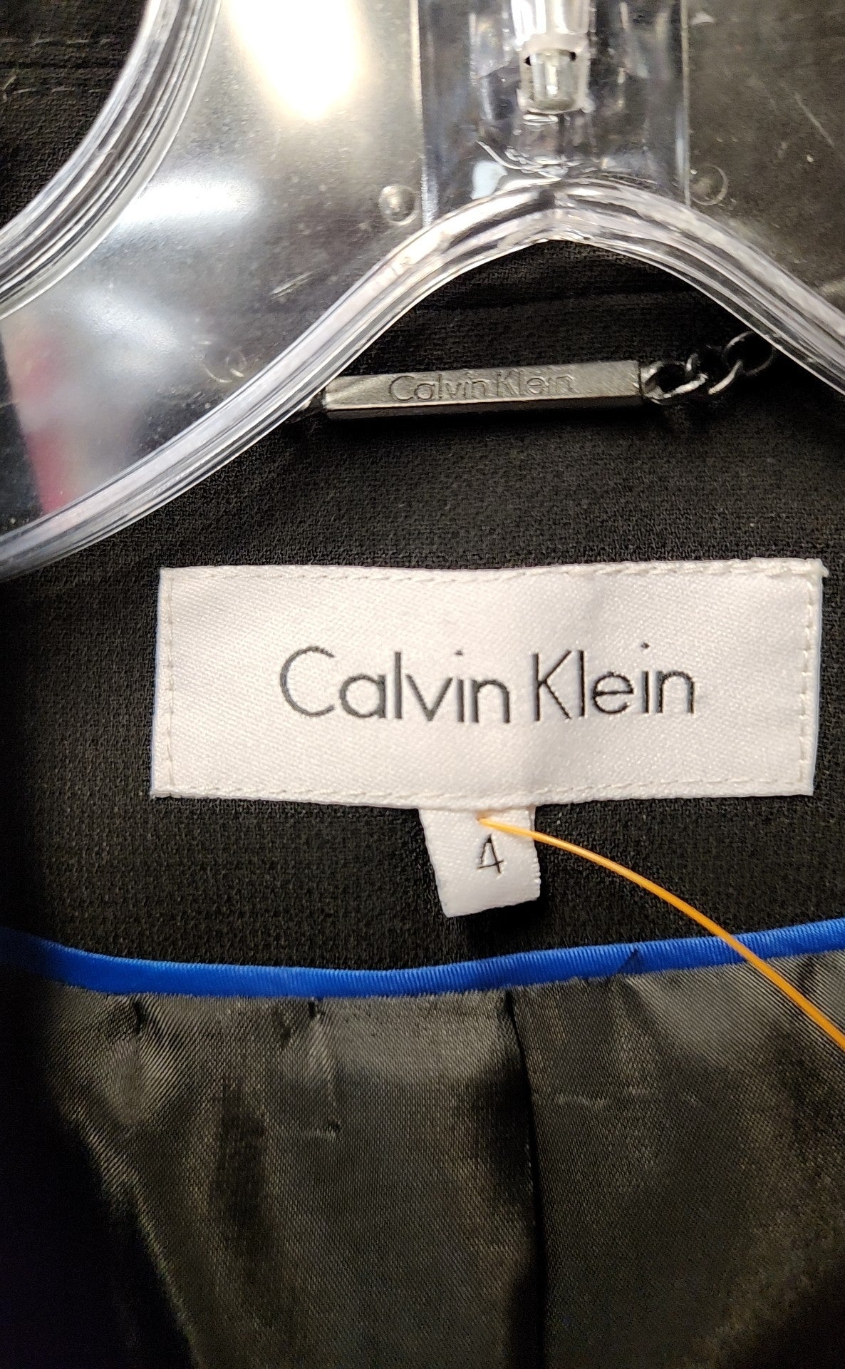 Calvin Klein Women's Size 4 Black Blazer