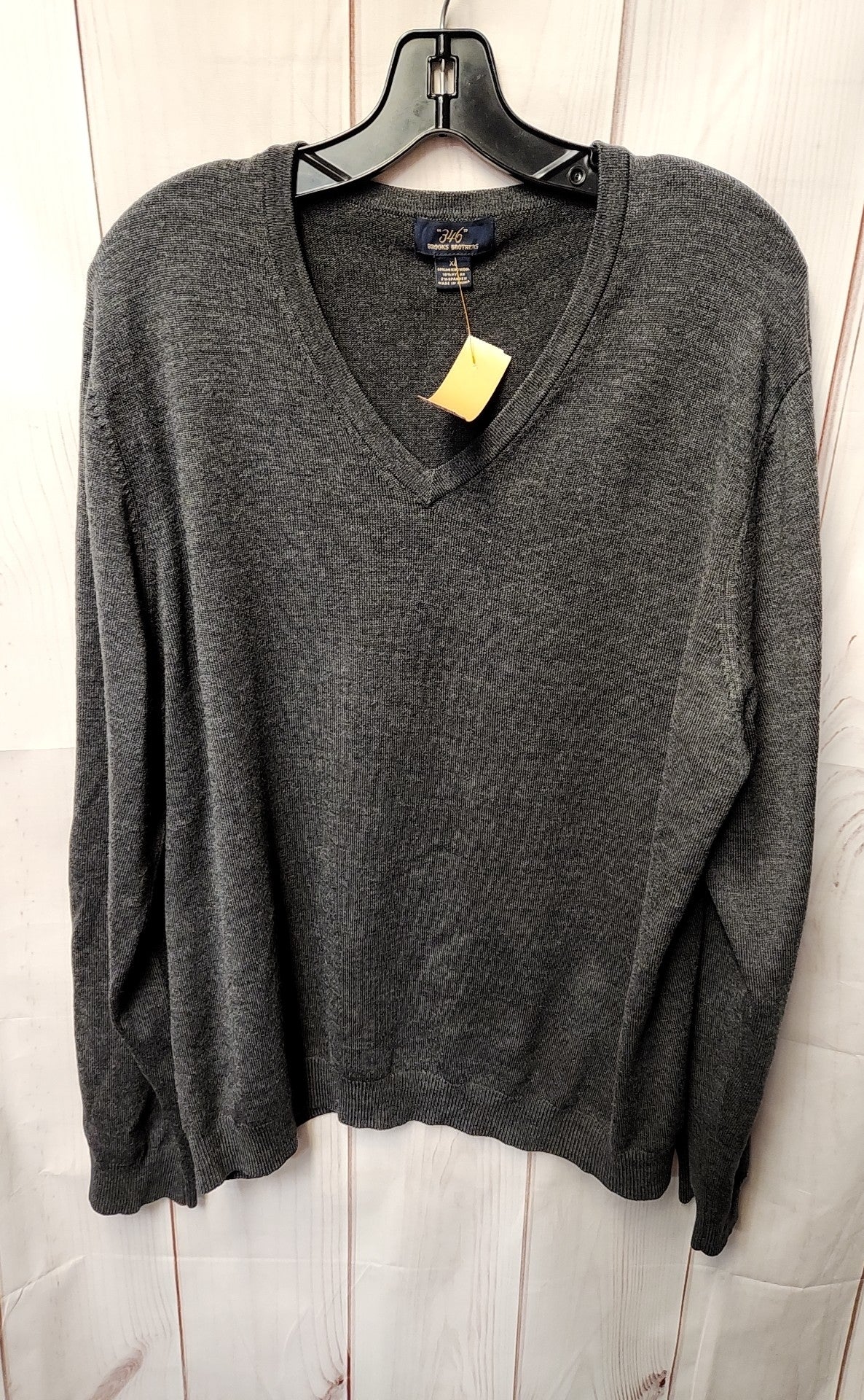 Brooks 346 Men's Size XL Gray Sweater