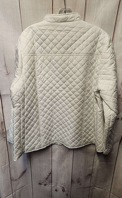 NWT Kim Rogers Women's Size 1X White Jacket