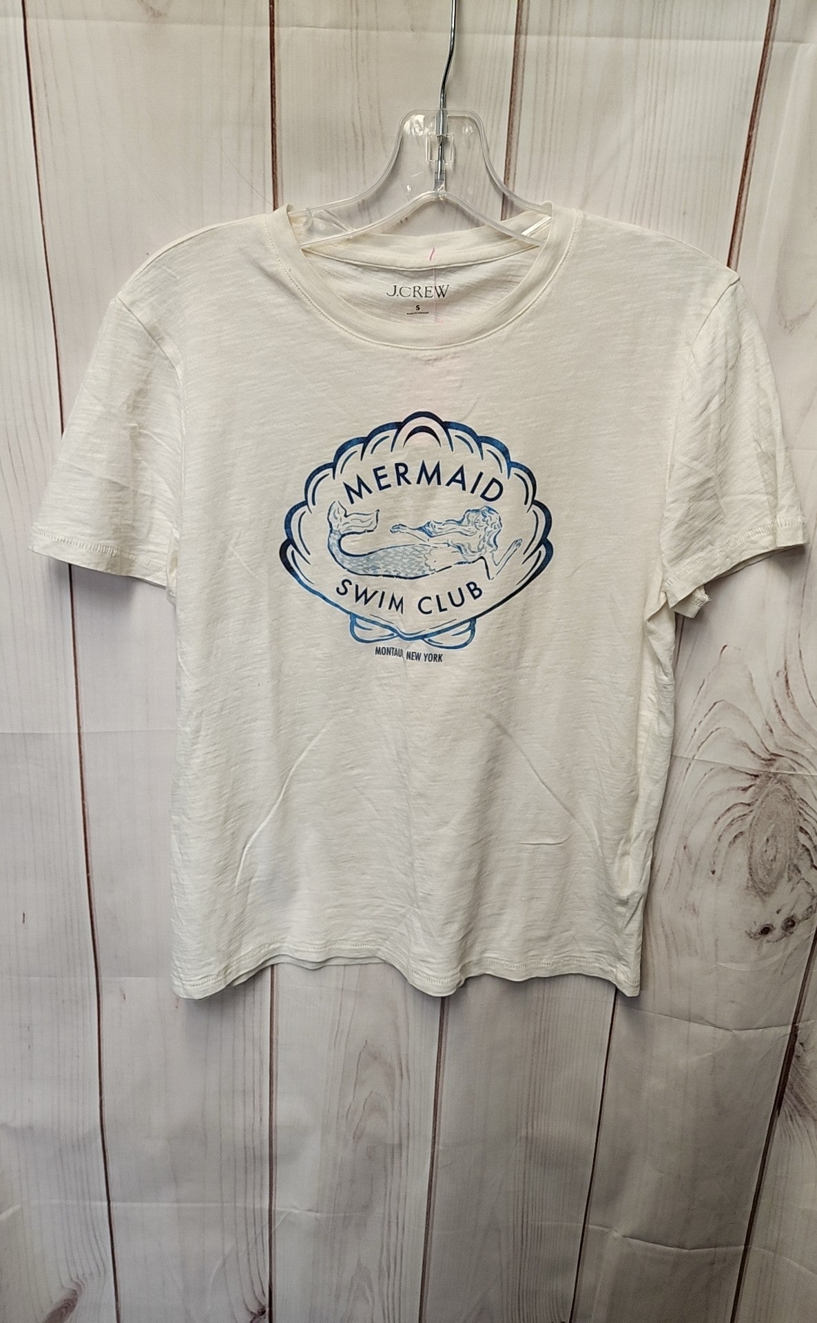J Crew Women's Size S White Short Sleeve Top
