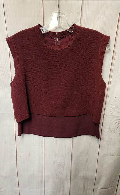 Sandro Women's Size 3 = US 8 Maroon Sleeveless Top