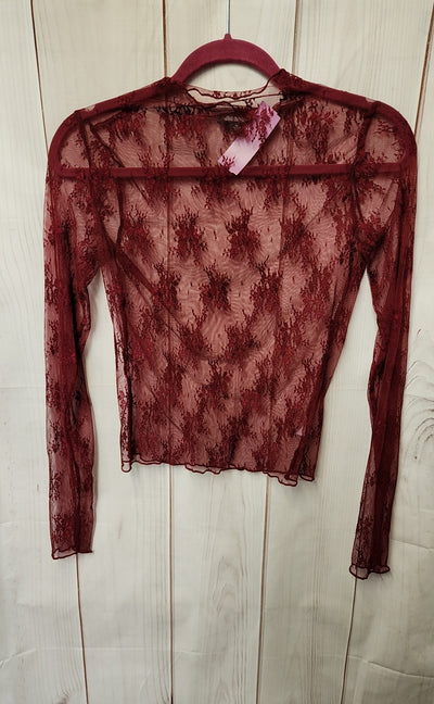 Wild Fable Women's Size XS Red Long Sleeve Top
