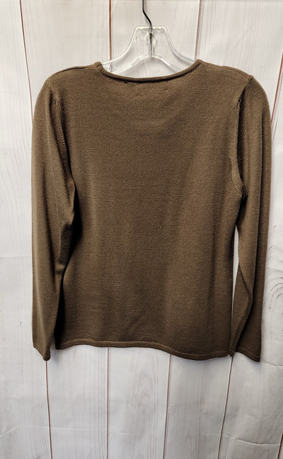 Charter Club Women's Size M Brown Wool Sweater