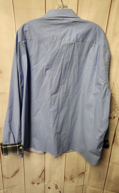 Van Heusen Men's Size XXXL Blue Shirt