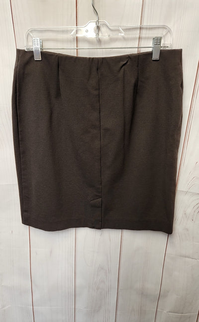 J Jill Women's Size M Petite Brown Skirt
