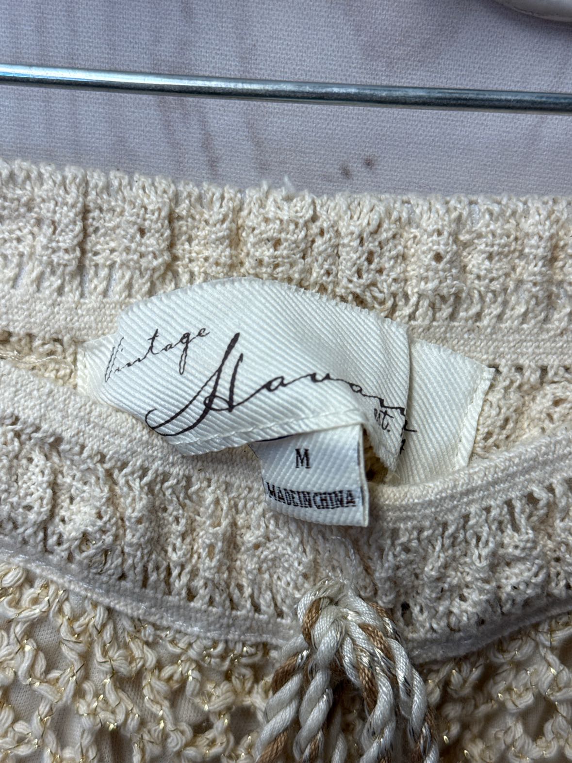 Vintage Havanna Women's Size M Beige Knit Pants