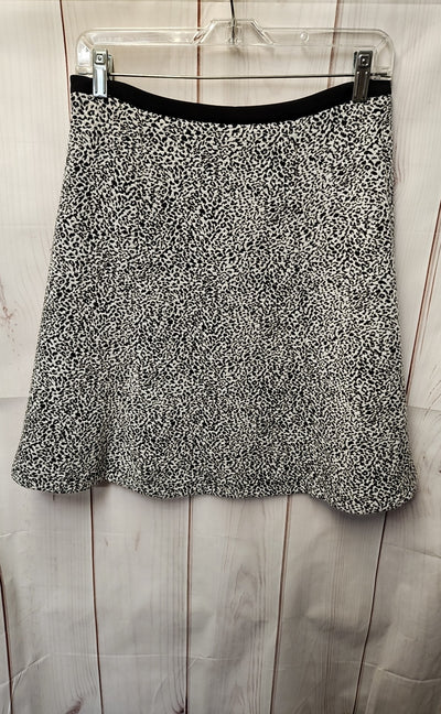 Calvin Klein Women's Size 4 White & Black Animal Print Skirt
