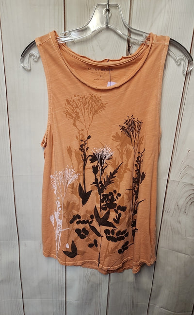 Lucky Brand Women's Size S Peach Sleeveless Top